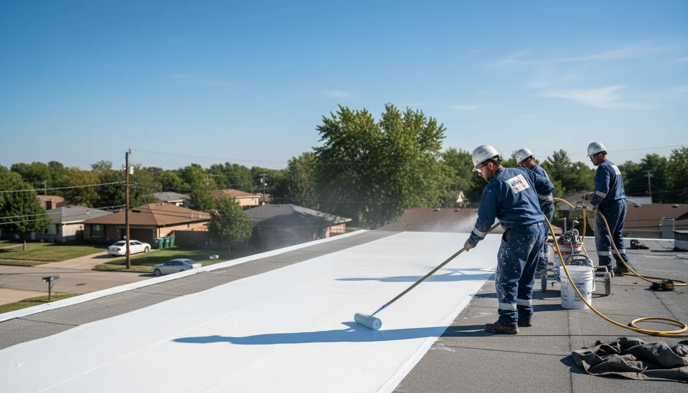 Commercial roof coating in Harper Woods, MI near me